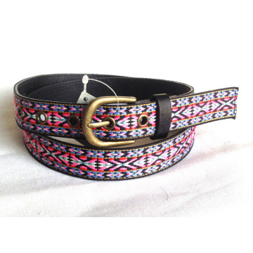 Western Belt with Ribbon Trimming
